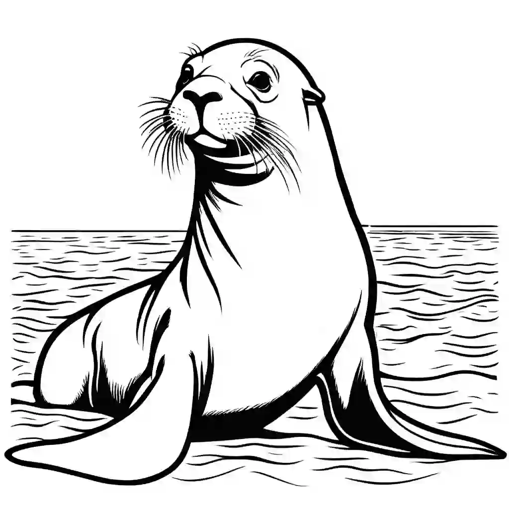 Sea Lions coloring pages